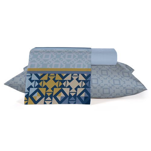 Jogo Roupa de Cama Solteiro 3 Peças, 100% Algodão 150 Fios Diamante