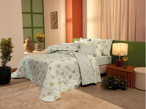 Jogo Roupa de Cama Queen 4 Peças, 100% Algodão 180 Fios Florença