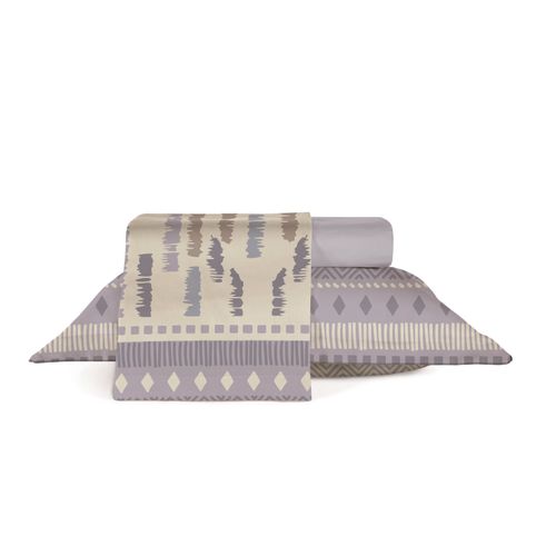 Jogo Roupa de Cama Casal 4 Peças, 100% Algodão 180 Fios  Florença