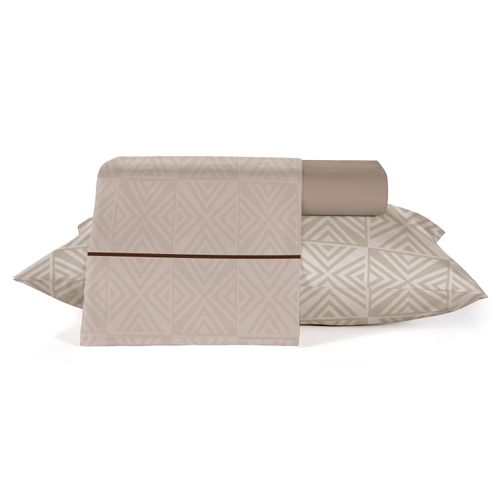Jogo Roupa de Cama Casal 4 Peças, 100% Algodão 150 Fios Diamante