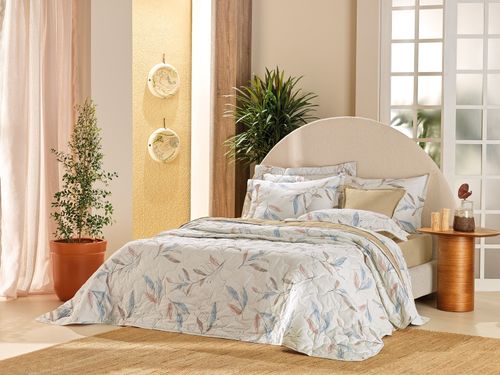 Jogo Roupa de Cama Queen 4 Peças, 100% Algodão 180 Fios Florença