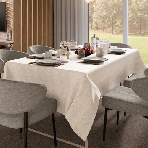 Toalha de Mesa Magnum 150x150 cm Champanhe