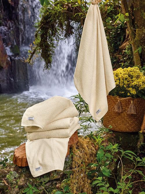 Jogo de Toalha 05 Peças 100% Algodão Organic