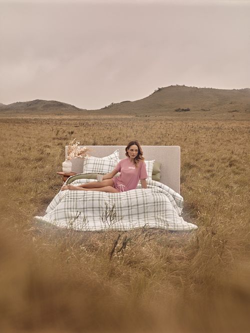 Jogo Roupa de Cama Solteiro, 3 Peças 100% Algodão 150 Fios Diamante