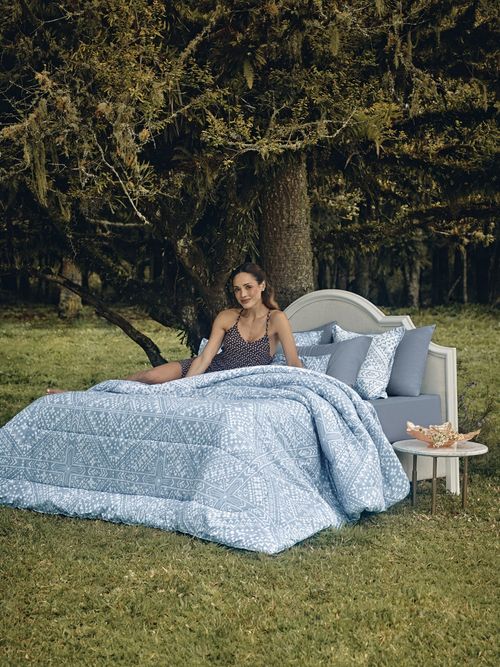 Jogo Roupa de Cama Casal, 4 Peças 100% Algodão 150 Fios Diamante