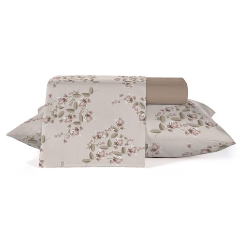 Jogo Roupa de Cama Queen, 4 Peças 100% Algodão 150 Fios Diamante