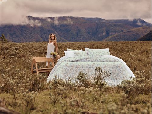 Jogo Roupa de Cama King, 4 Peças 100% Algodão 150 Fios Diamante