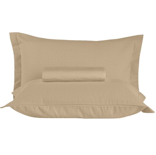Kit Colcha e Porta Travesseiro Piquet Casal 235 g/m² Gênova