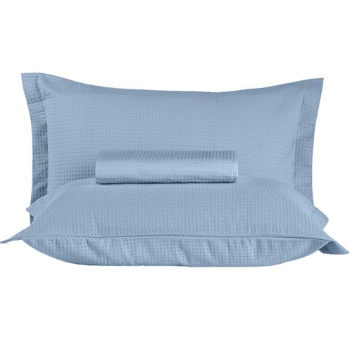 Kit Colcha e Porta Travesseiro Piquet Casal 235 g/m² Gênova