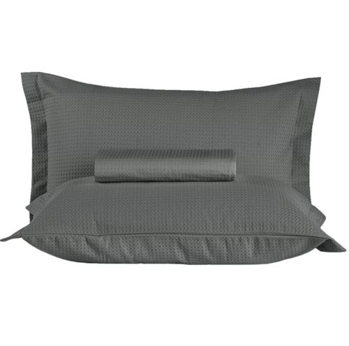 Kit Colcha e Porta Travesseiro Piquet Casal 235 g/m² Gênova