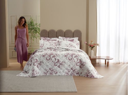 Jogo Roupa de Cama Queen 100% Algodão 200 Fios Lumiére