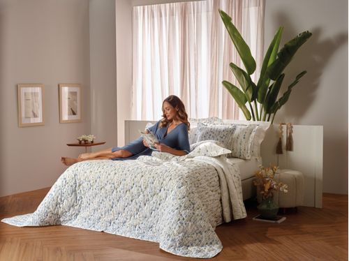 Jogo Roupa de Cama Casal 100% Algodão 200 Fios Lumiére