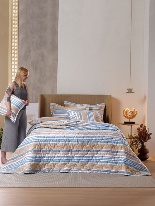 Jogo de Cama Queen 4 Peças 100% Algodão 180 Fios Florença