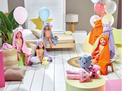 Toalha de Banho com Capuz 100% Algodão 300 g/m² Teka Kids