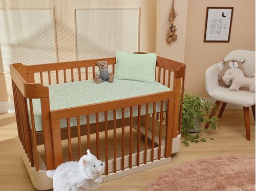 Lençol com Elástico Berço Malha 100% Algodão Tekinha Baby
