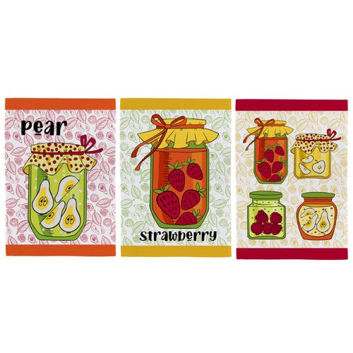 Jogo Panos de Copa 3 Peças 046x065 cm 300 g/m² Fiori