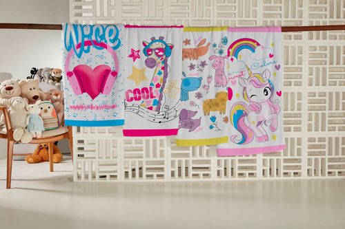 Toalha de Banho Infantil 100% Algodão 300g/m² Candy