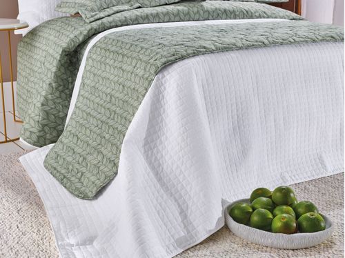 Peseira Matelassê Queen 058x220 cm 180 Fios Naturale