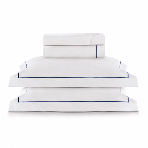 Kit Super Luxo Casal Profiline | Jogo de Cama com Friso Pérola 300 Fios + Jogo de Toalhas Pérola 600 g/m²