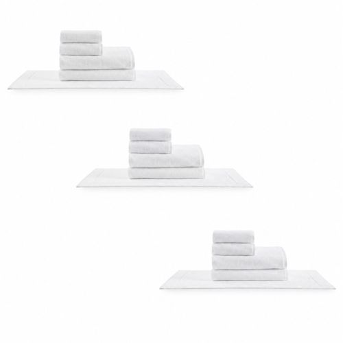 Kit Super Luxo Profiline Banho Pérola | Jogo de Toalhas 600 g/m²