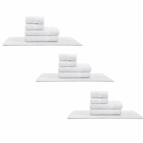 Kit Super Luxo Profiline Banho Safira | Jogo de Toalhas 670 g/m²