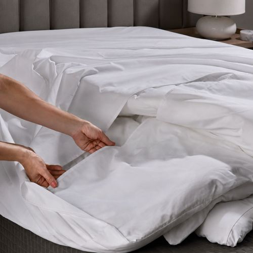 Capa Duvet Casal 400 Fios 100% Algodão Turquesa
