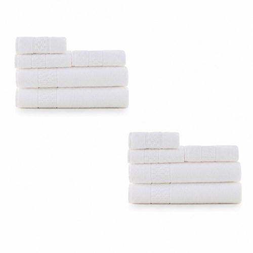 2 Kits - Standard Profiline Banho Madri | Jogo de Toalhas 440 g/m²