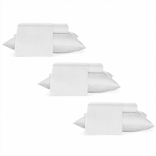 3 Kits - Standard Profiline Solteiro Madri | Jogo de Cama 180 Fios + Fronha Madri 180 Fios