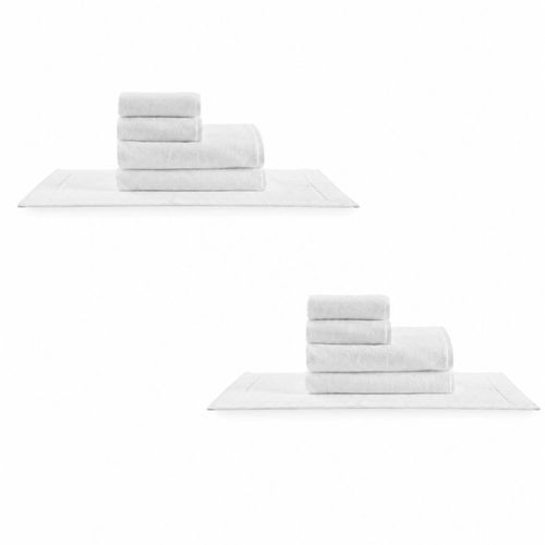 2 Kits - Super Luxo Profiline Banho Pérola | Jogo de Toalhas 600 g/m²