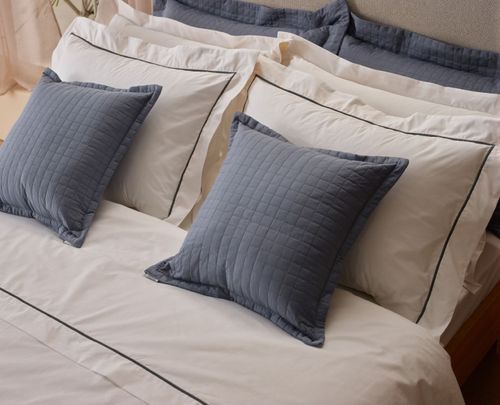 3 Kits - Super Luxo Profiline Queen Turquesa | Jogo de Cama com Festonê 400 Fios